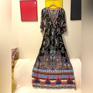 Summer Maxi Wrap Dress, Size L